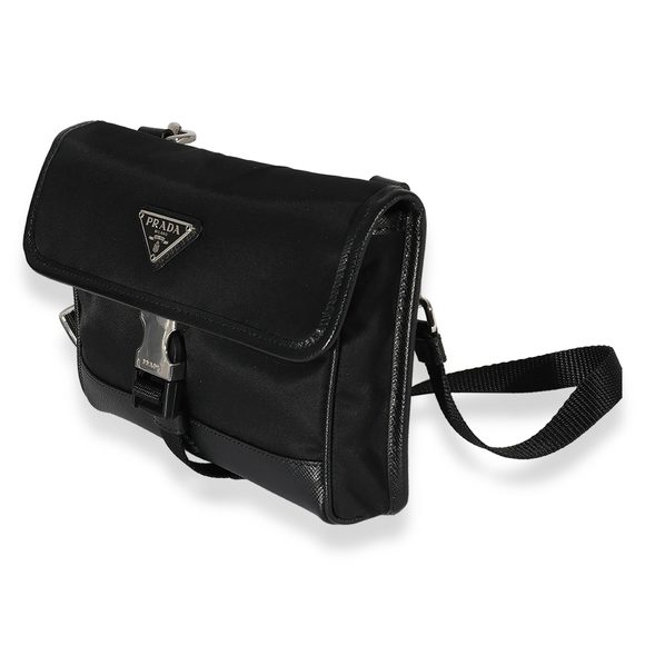 Prada Black Re-Nylon & Saffiano Leather Smartphone Case - Picture 2 of 9